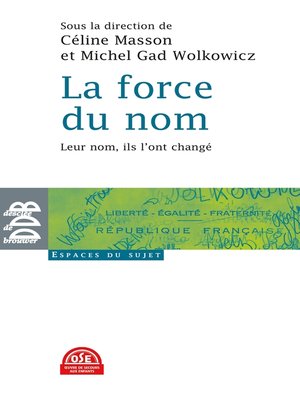 cover image of La force du nom